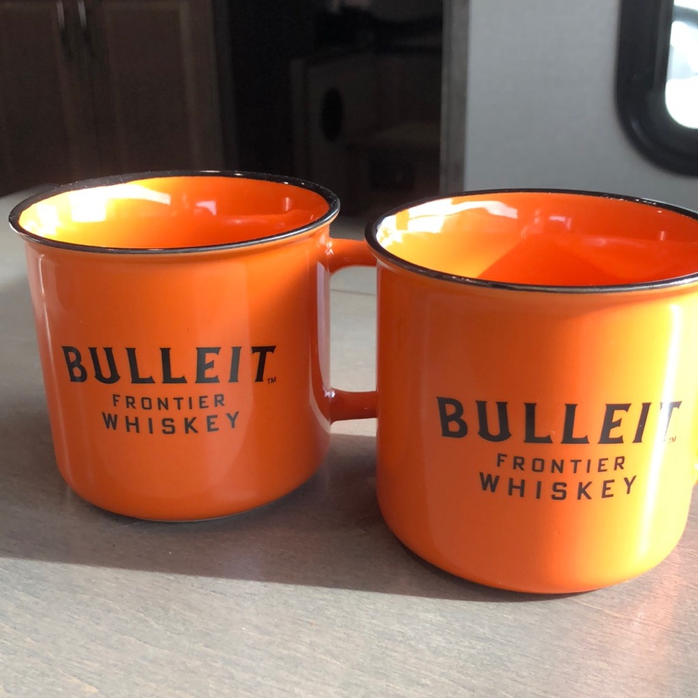Bulleit Frontier Whiskey Coffee Mugs Set of Two